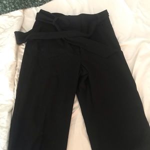 White house black market wide leg crops